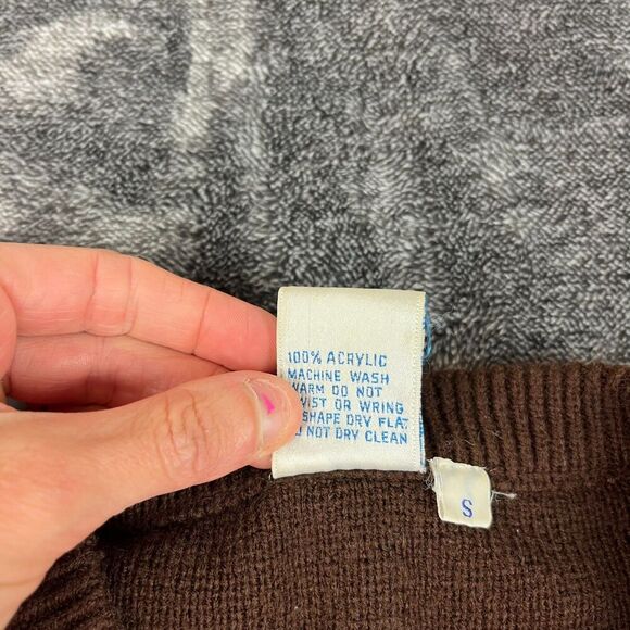 Vtg Ocean Pacific Men's Knitted Crewneck Sweater Striped Men's S Surfing - Picture 4 of 12